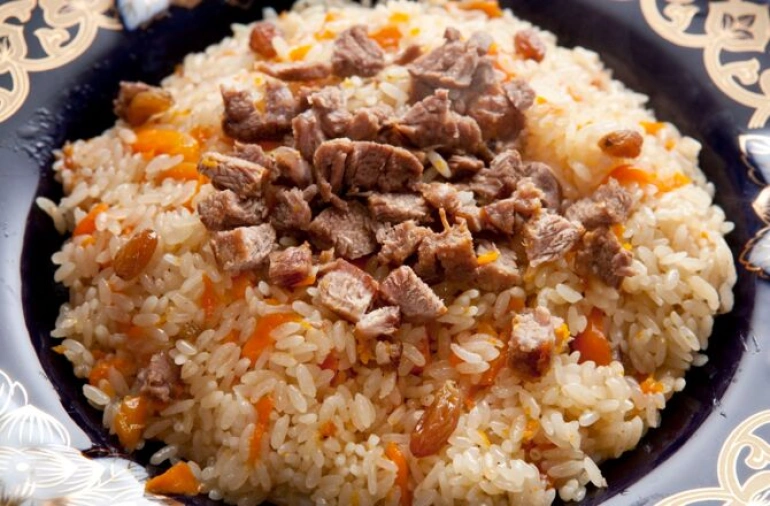 Быстрый плов из свинины