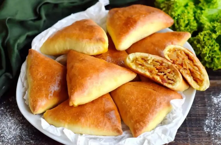 Пирожки с капустой в духовке