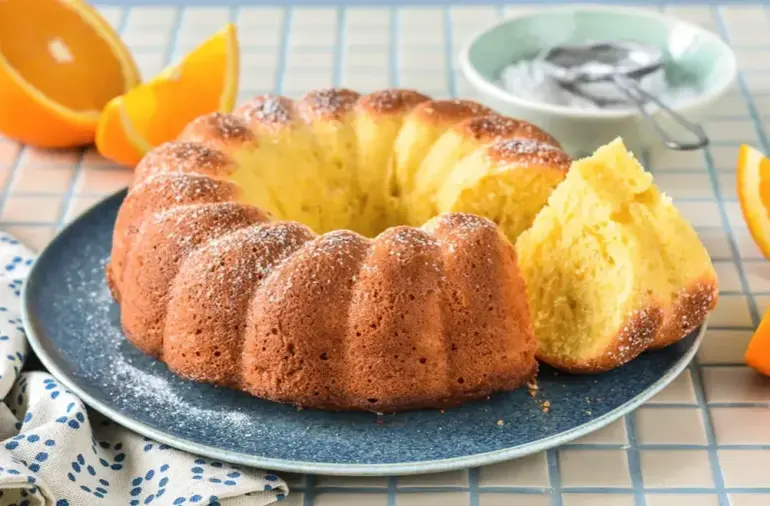 Апельсиновый кекс с цедрой и апельсиновой пропиткой