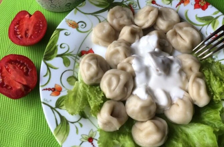 Пельмени с куриной печенью