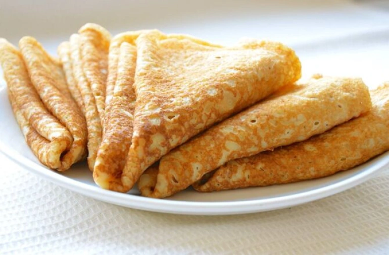 Блины с твёрдым сыром