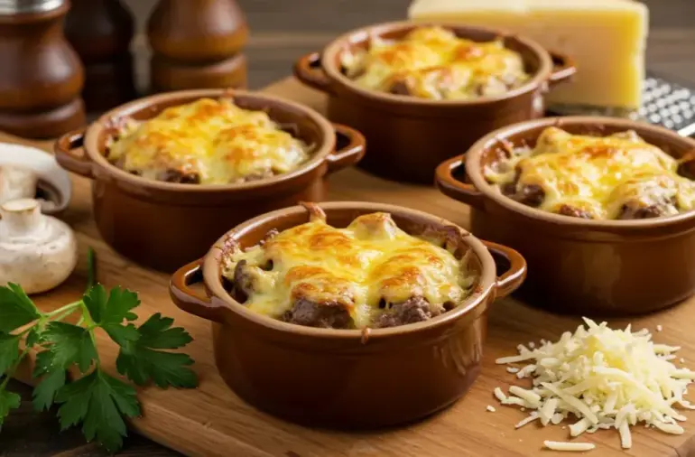 Жульен с шампиньонами