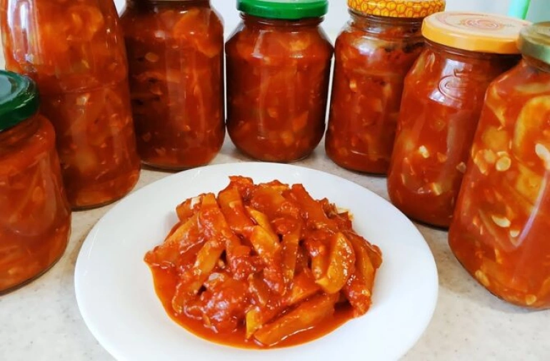 Лечо из кабачков (без стерилизации)